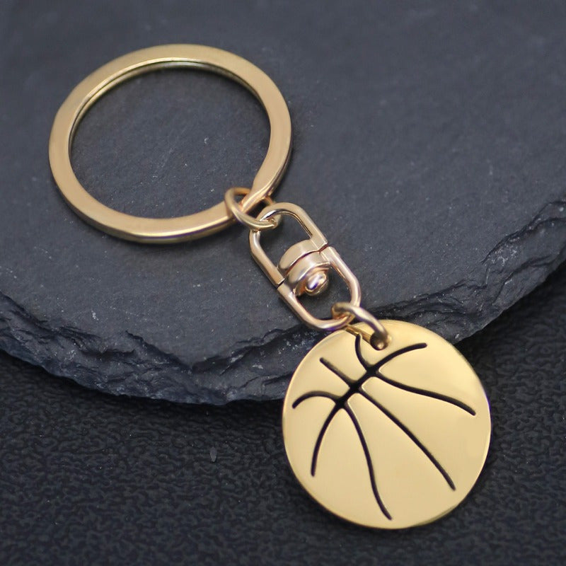Cartoon Basketball Pendant Keychain Car Key Chain Bag Charm Decoration