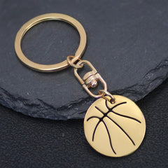 Cartoon Basketball Pendant Keychain Car Key Chain Bag Charm Decoration