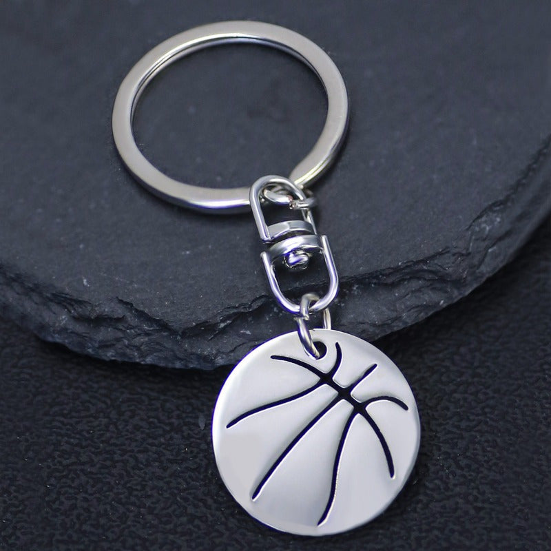 Cartoon Basketball Pendant Keychain Car Key Chain Bag Charm Decoration