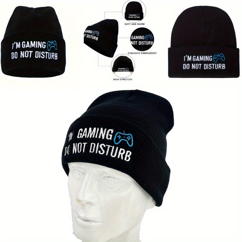 Video Game Pattern Beanie Winter Warm Hat