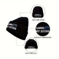 Video Game Pattern Beanie Winter Warm Hat