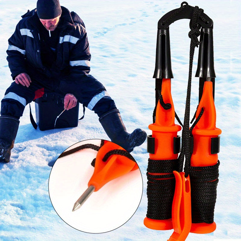 1pc Lifesaving Ice Cone Ice Surface Rescue Crawling Aid Ice Fishing Gear