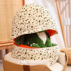 Green Dinosaur Egg Plush Toy Incubation Doll Pillow Gift
