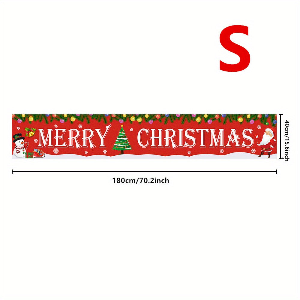 Outdoor Merry Christmas Banner Huge Christmas Yard Banner