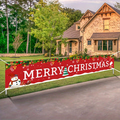 Outdoor Merry Christmas Banner Huge Christmas Yard Banner