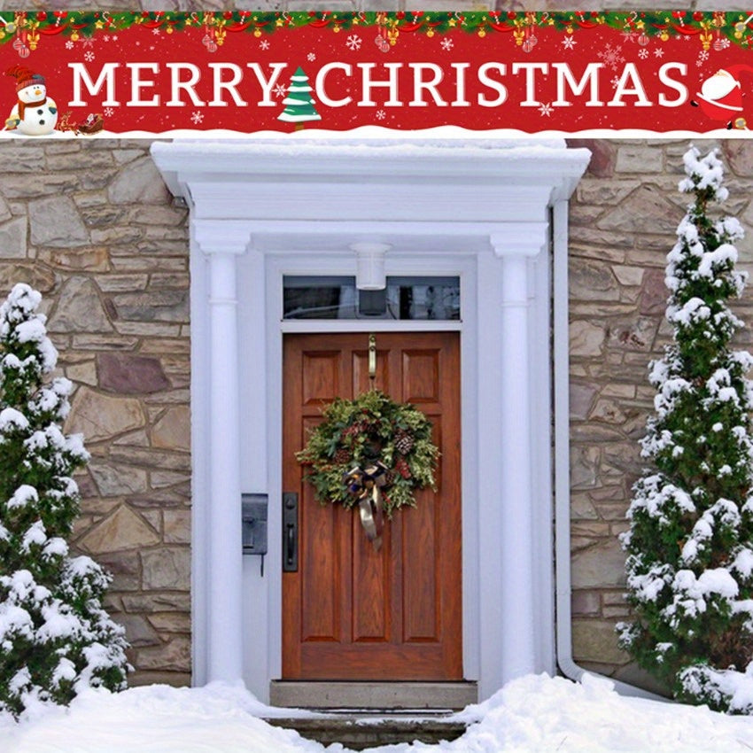 Outdoor Merry Christmas Banner Huge Christmas Yard Banner