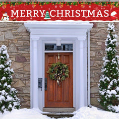 Outdoor Merry Christmas Banner Huge Christmas Yard Banner