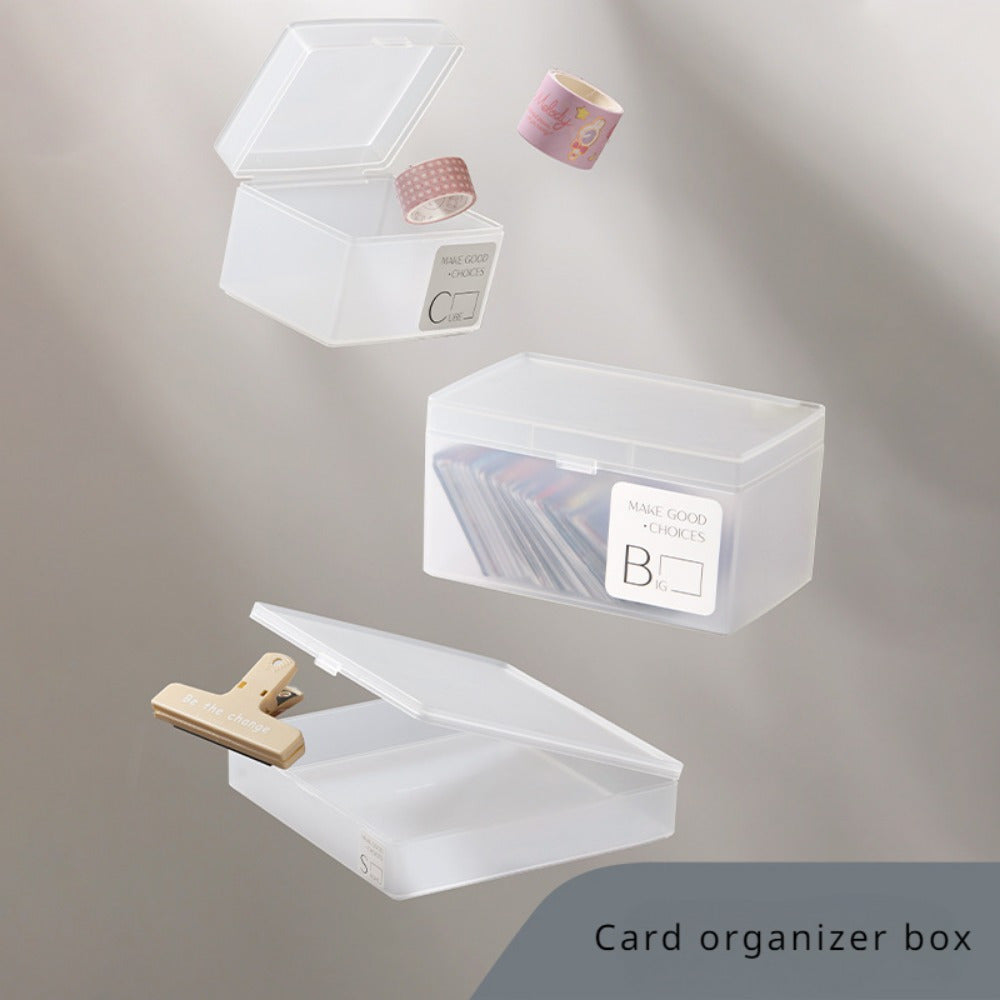 Mini Storage Box Transparent Drawer Organization