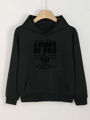 Girls Armor Of God Hoodie Long Sleeve Casual Sweatshirt