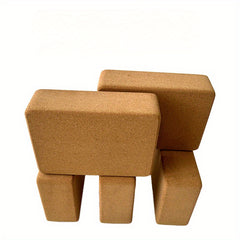 1pc Cork Yoga Brick Cork Fitness Brick Dance Yoga Brick