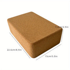 1pc Cork Yoga Brick Cork Fitness Brick Dance Yoga Brick