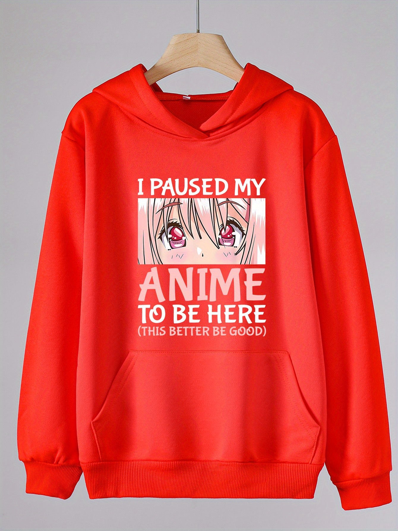 Paused Anime To Be Here Girls Hoodie