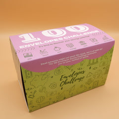 100pcs Envelopes Money Saving Challenge Box Kit 100 Envelope 5050 Challenge