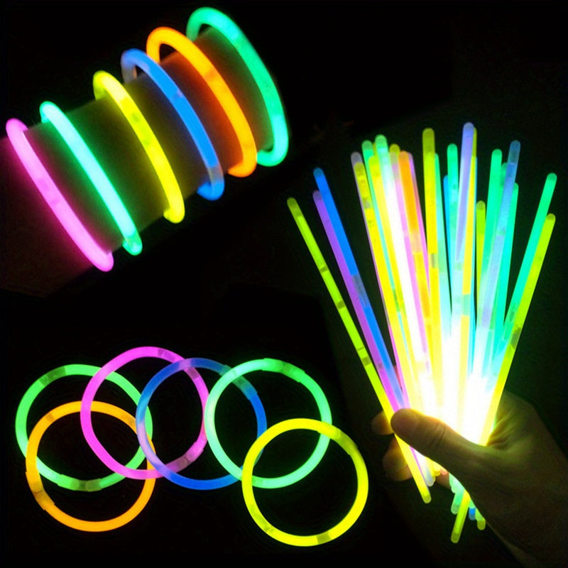 20pcs Glow Sticks Neon Necklace Bracelets Party Light Stick