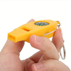 3pcs 4 in 1 Emergency Whistle Compass Thermometer