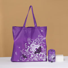 Portable Folding Tote Bag Creative Printed Lightweight Bag For Travel