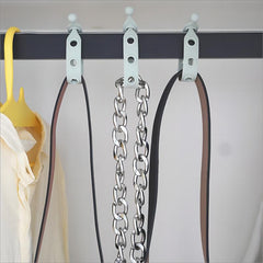 2pcs Foldable Plastic Clothes Hangers Windproof Buckles Durable Clothes Racks