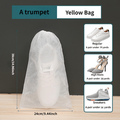 5pcs Portable Shoe Drawstring Storage Bag Travel Shoe Bag Dust Proof Shoe Bag