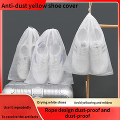 5pcs Portable Shoe Drawstring Storage Bag Travel Shoe Bag Dust Proof Shoe Bag