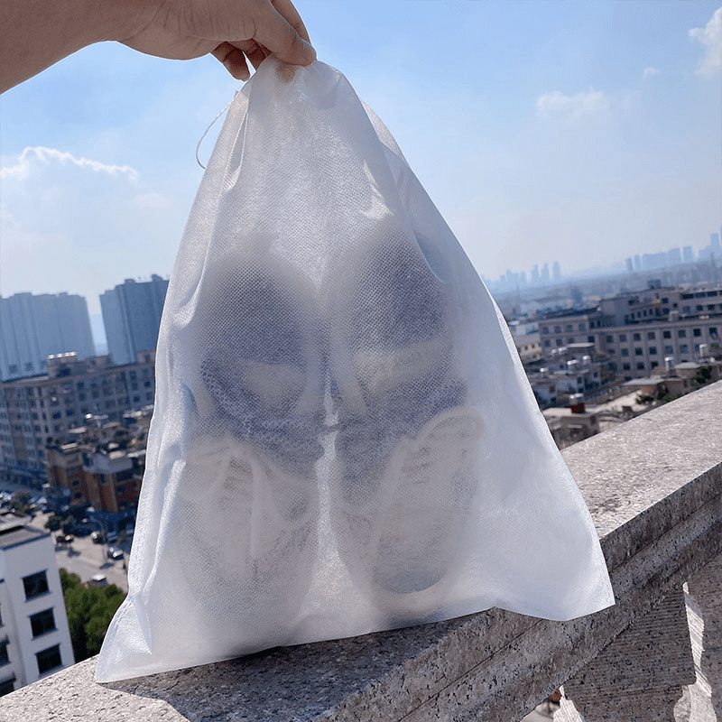 5pcs Portable Shoe Drawstring Storage Bag Travel Shoe Bag Dust Proof Shoe Bag