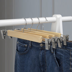 Pants Drying Hangers With Clips Windproof Storage Racks