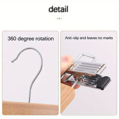 Pants Drying Hangers With Clips Windproof Storage Racks