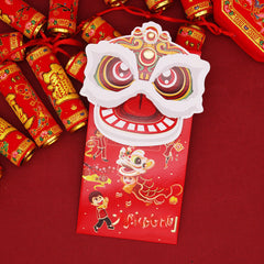 6pcs Chinese Style Red Envelopes Kit Dragon Year Lucky Money Envelopes