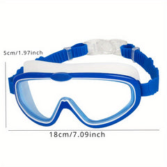 Large Frame Anti-fog Swimming Goggles with High Definition - Underwater Gear