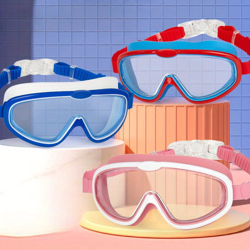Large Frame Anti-fog Swimming Goggles with High Definition - Underwater Gear