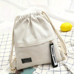 Women's Canvas Drawstring Backpack