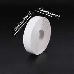 PVC Waterproof Toilet Caulk Strip Self Adhesive Tub Sealing Tape