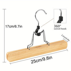 Non-slip Wooden Skirt Storage Rack Pants Hanger