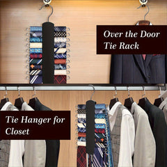 Non-Slip Wooden Ties Hanger Belts Rack Organizer