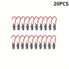 Aluminum Tent Clamps Hooks 40pcs Set for Camping