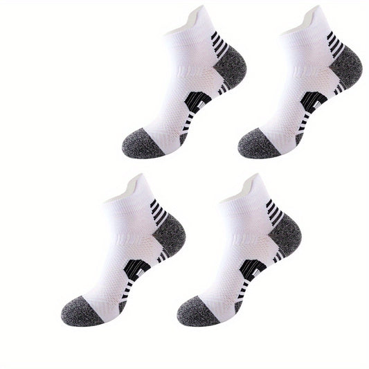 Men's Padded Sports Ankle Socks for Outdoor Activities