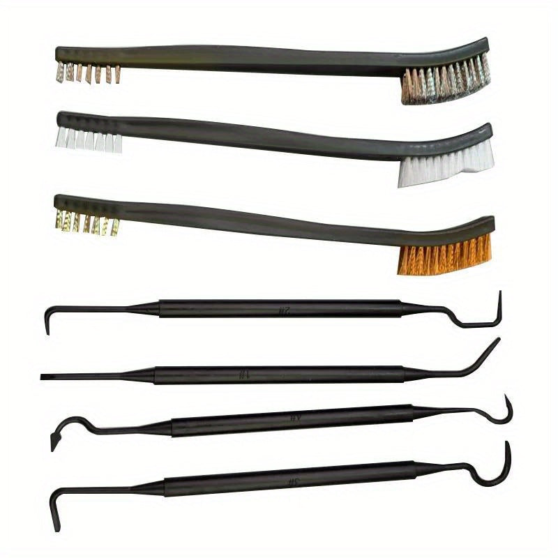 Heavy Duty Steel Wire Brush & Nylon Pick Set