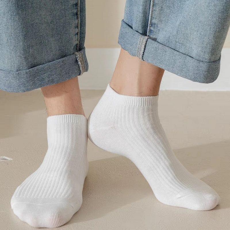 Men's Ankle Socks Breathable Sports Solid Socks