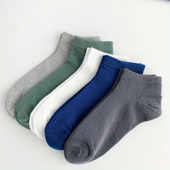 Men's Ankle Socks Breathable Sports Solid Socks
