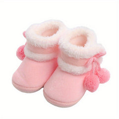 Soft Warm Fleece Baby Girl Boots for Winter