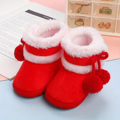 Soft Warm Fleece Baby Girl Boots for Winter