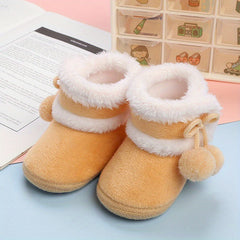 Soft Warm Fleece Baby Girl Boots for Winter