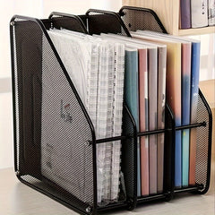 Metal File Holder Magazine Organizer Desktop Document Folder Holder