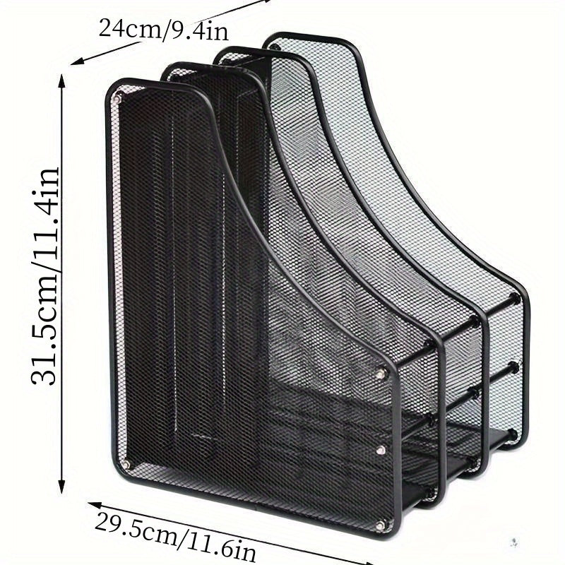 Metal File Holder Magazine Organizer Desktop Document Folder Holder