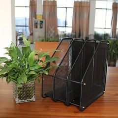 Metal File Holder Magazine Organizer Desktop Document Folder Holder
