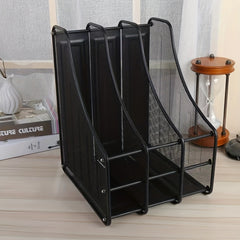 Metal File Holder Magazine Organizer Desktop Document Folder Holder