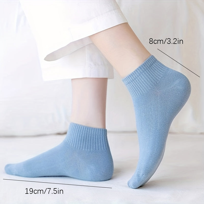 5 Pairs Striped Ankle Socks for Men