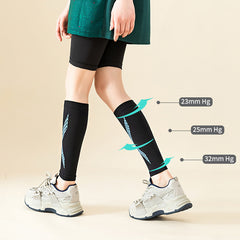 Striped Sports Leg Warmers Compression Calf Warmers