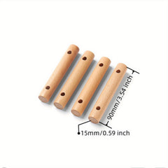 4pcs Beech Double Eye Wind Rope Buckles Camping Tent Canopy Fixing Buckle