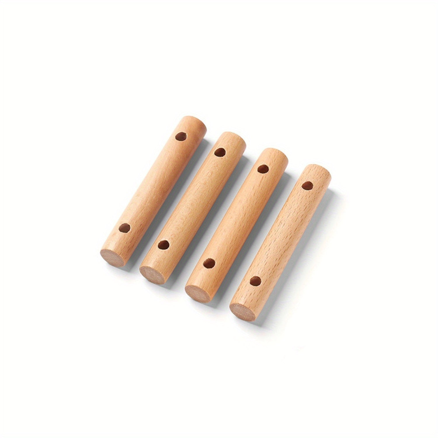 4pcs Beech Double Eye Wind Rope Buckles Camping Tent Canopy Fixing Buckle
