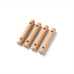 4pcs Beech Double Eye Wind Rope Buckles Camping Tent Canopy Fixing Buckle